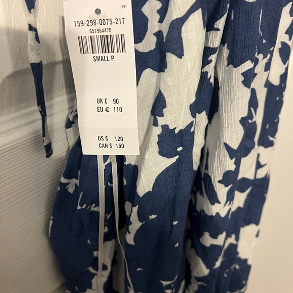 Abercrombie Blue and White Floral Maxi Dress - Picture 3 of 4